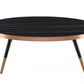 Modern Large Black and Gold Ceramic Coffee Table By Homeroots | Coffee Tables | Modishstore