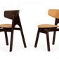 Set of Two Beige Faux Leather Modern Dining Chairs By Homeroots | Dining Chairs | Modishstore