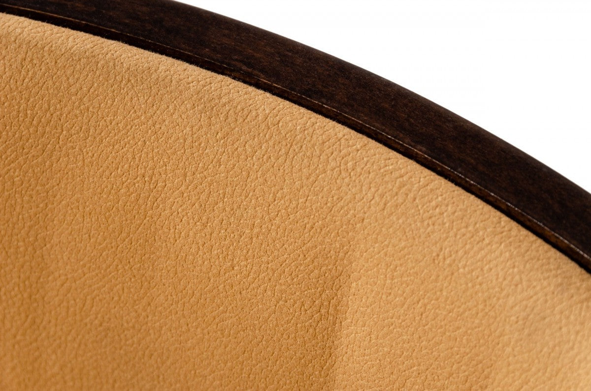 Set of Two Beige Faux Leather Modern Dining Chairs By Homeroots | Dining Chairs | Modishstore - 5