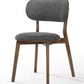 Set of Two Dark Gray Walnut Modern Dining Chairs By Homeroots | Dining Chairs | Modishstore