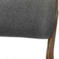 Set of Two Dark Gray Walnut Modern Dining Chairs By Homeroots | Dining Chairs | Modishstore - 4