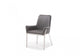 Grey Faux Leather Dining Chair By Homeroots | Dining Chairs | Modishstore
