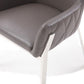 Grey Faux Leather Dining Chair By Homeroots | Dining Chairs | Modishstore - 6