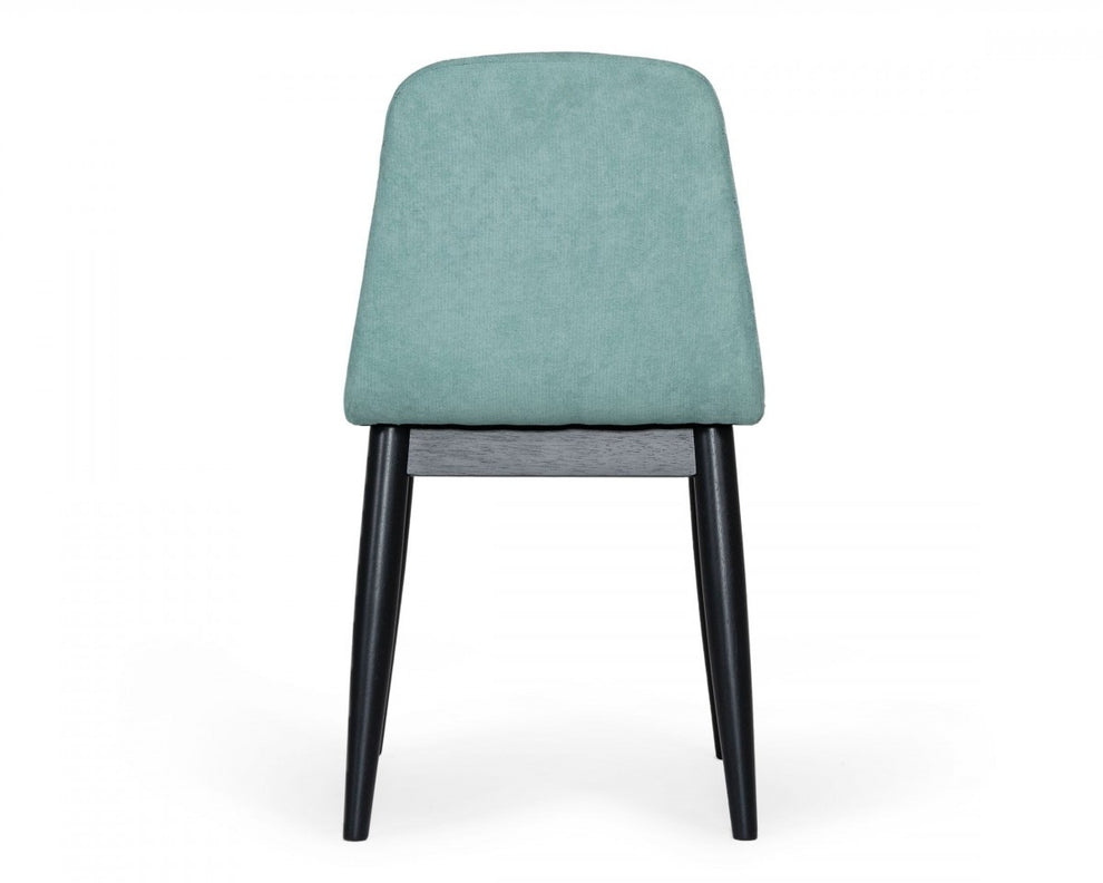 Set of Two Mint Fabric Dining Chairs By Homeroots | Dining Chairs | Modishstore - 5