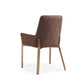 Brown Brass Dining Chair By Homeroots | Dining Chairs | Modishstore - 2