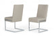 Set of Two White Silver Modern Dining Chairs By Homeroots | Dining Chairs | Modishstore - 6