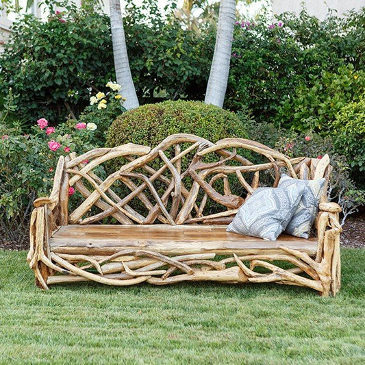 Garden Age Supply Driftwood Branch Bench | Outdoor Stools & Benches | Modishstore
