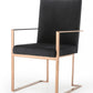 Black Rosegold Velvet Dining Chair By Homeroots | Dining Chairs | Modishstore