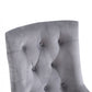 Set of Two Grey Velvet Tufted Dining Chairs By Homeroots | Dining Chairs | Modishstore - 8