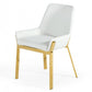White Gold Dining Chair By Homeroots | Dining Chairs | Modishstore