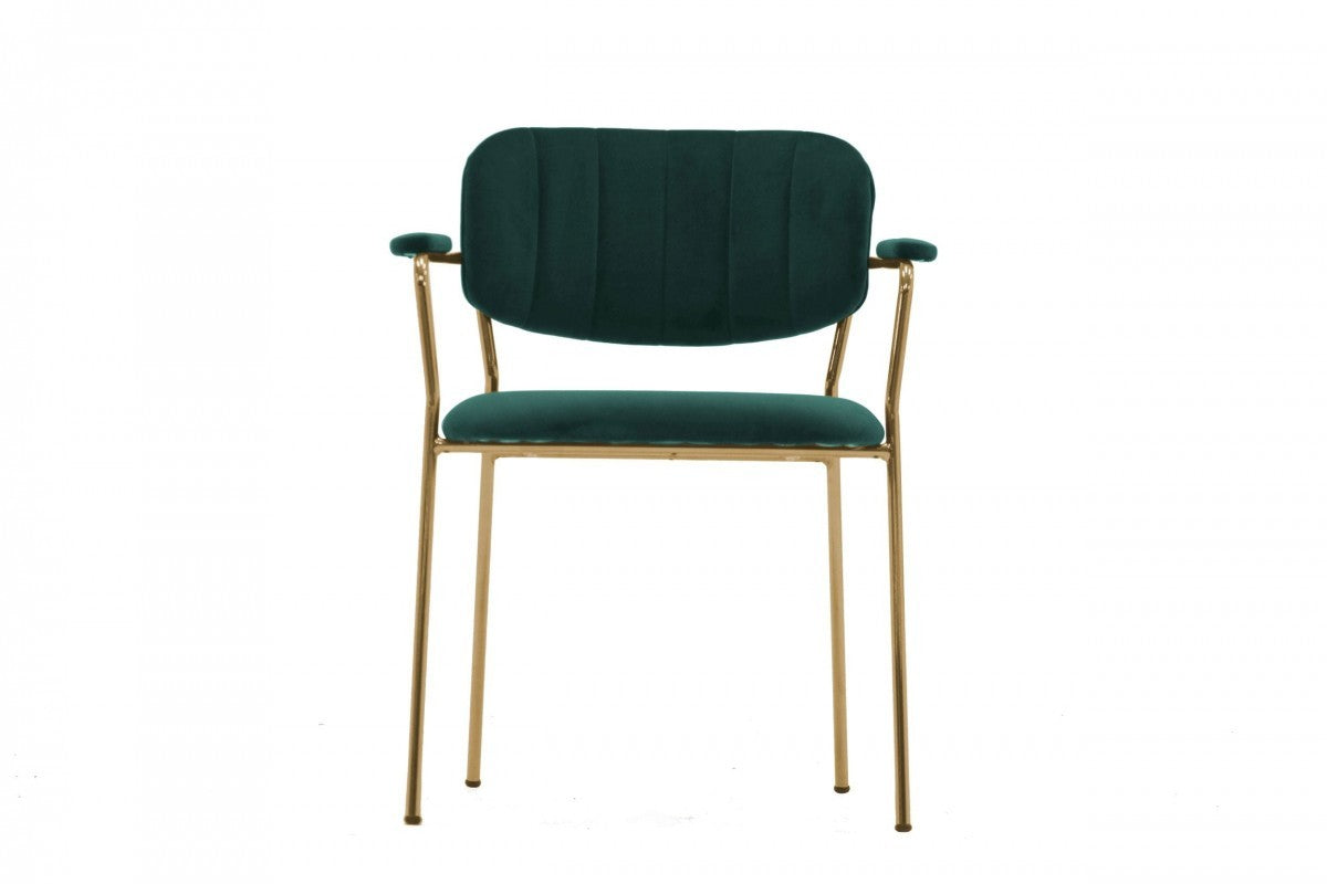 Set of Two Green Modern Dining Chairs By Homeroots | Dining Chairs | Modishstore - 2