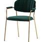 Set of Two Green Modern Dining Chairs By Homeroots | Dining Chairs | Modishstore - 3