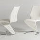 Set of Two White Faux Leather Modern Dining Chairs By Homeroots - 472191 | Dining Chairs | Modishstore