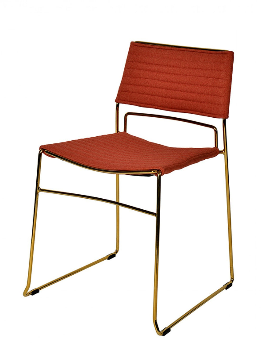 Set of Two Gray Gold Fabric Dining Chairs By Homeroots | Dining Chairs | Modishstore - 10