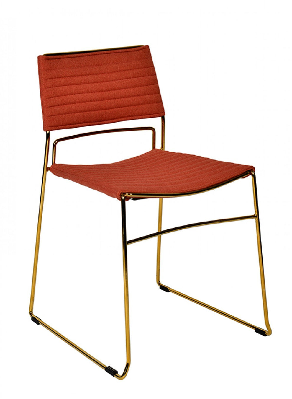 Set of Two Gray Gold Fabric Dining Chairs By Homeroots | Dining Chairs | Modishstore - 11