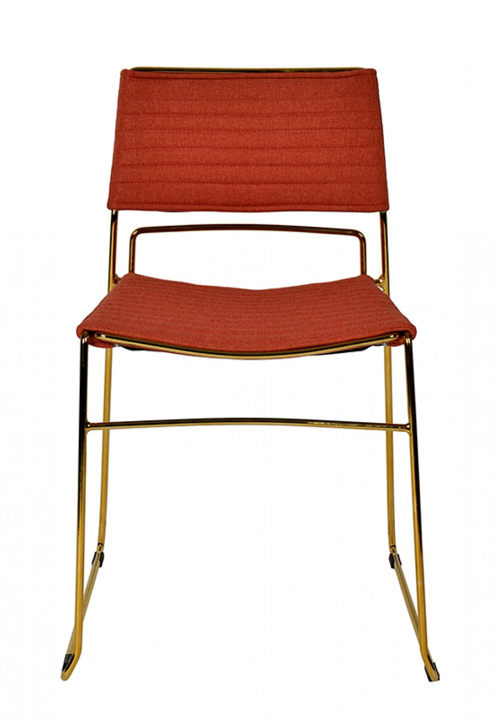Set of Two Gray Gold Fabric Dining Chairs By Homeroots | Dining Chairs | Modishstore - 12