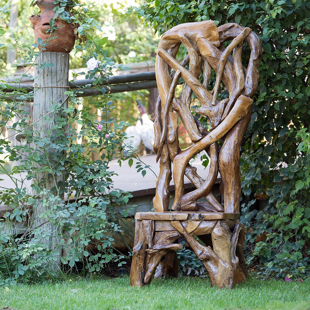 Garden Age Supply Habini Teak Driftwood King Chair | Accent Chairs | Modishstore-3