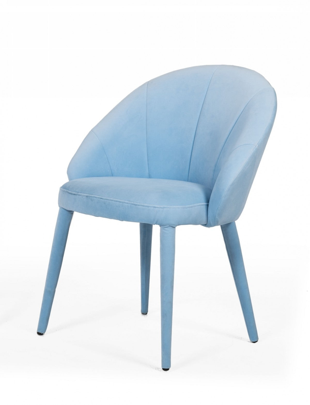 Blue Fabric Wrapped Dining Chair By Homeroots | Dining Chairs | Modishstore