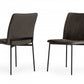 Set of Two Brown Black Dining Chairs By Homeroots | Dining Chairs | Modishstore