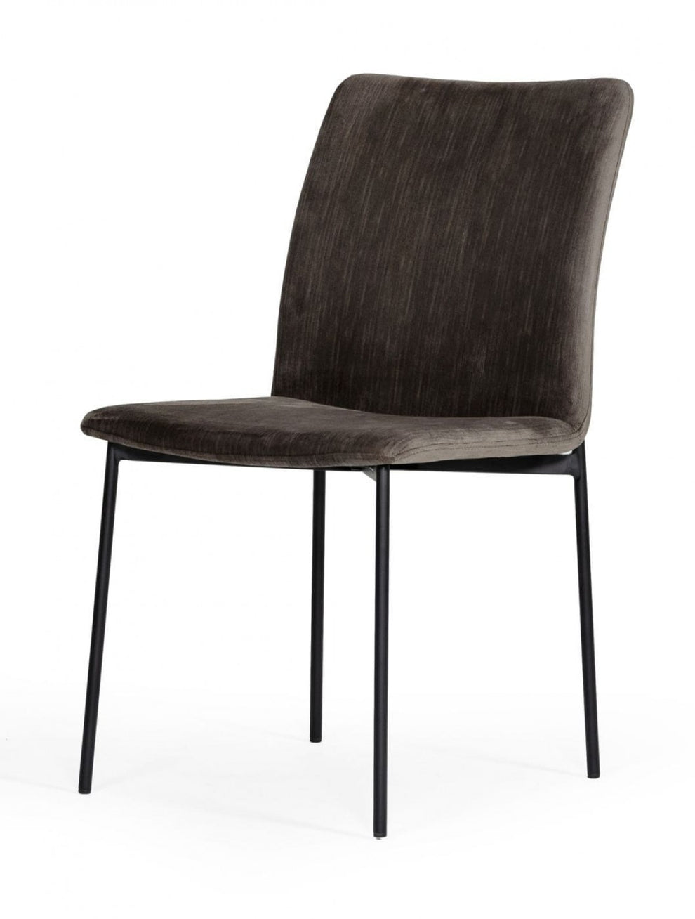 Set of Two Brown Black Dining Chairs By Homeroots | Dining Chairs | Modishstore - 2