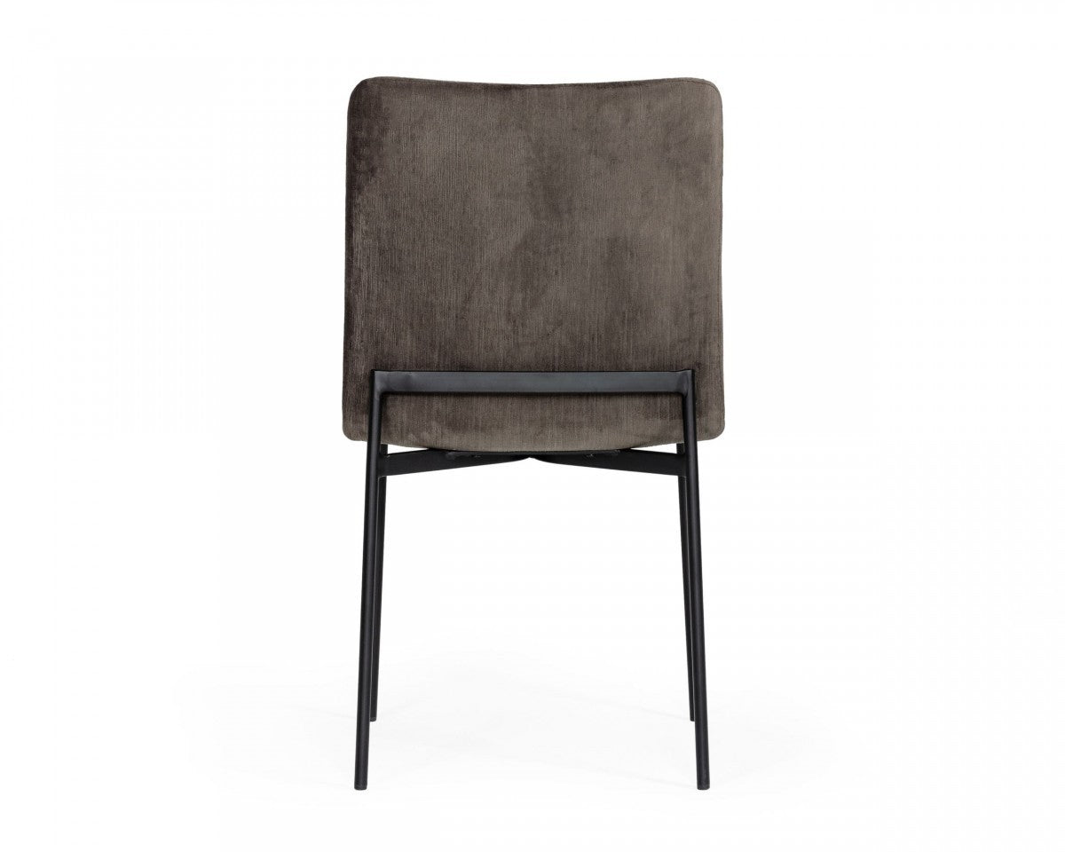 Set of Two Brown Black Dining Chairs By Homeroots | Dining Chairs | Modishstore - 5