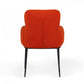Orange Velvet Dining Chair By Homeroots | Dining Chairs | Modishstore - 4