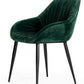 Emerald Slouchy Velvet Modern Dining Chair By Homeroots | Dining Chairs | Modishstore
