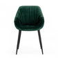 Emerald Slouchy Velvet Modern Dining Chair By Homeroots | Dining Chairs | Modishstore - 2