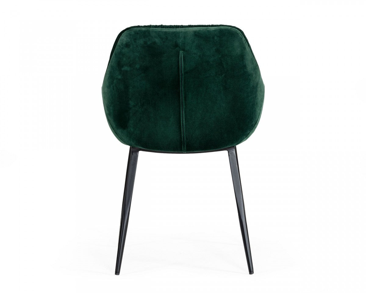 Emerald Slouchy Velvet Modern Dining Chair By Homeroots | Dining Chairs | Modishstore - 4