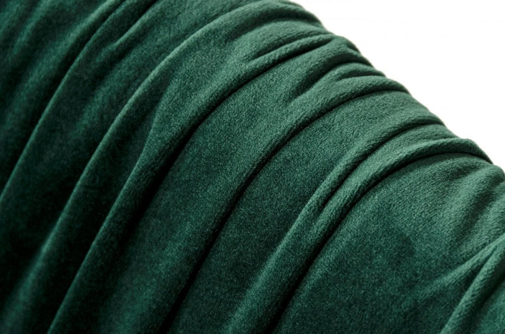 Emerald Slouchy Velvet Modern Dining Chair By Homeroots | Dining Chairs | Modishstore - 5