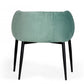 Mod Light Green and Black Velvet Dining or Side Chair By Homeroots | Dining Chairs | Modishstore - 4