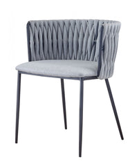 Light Gray Black Contemporary Dining Chair By Homeroots