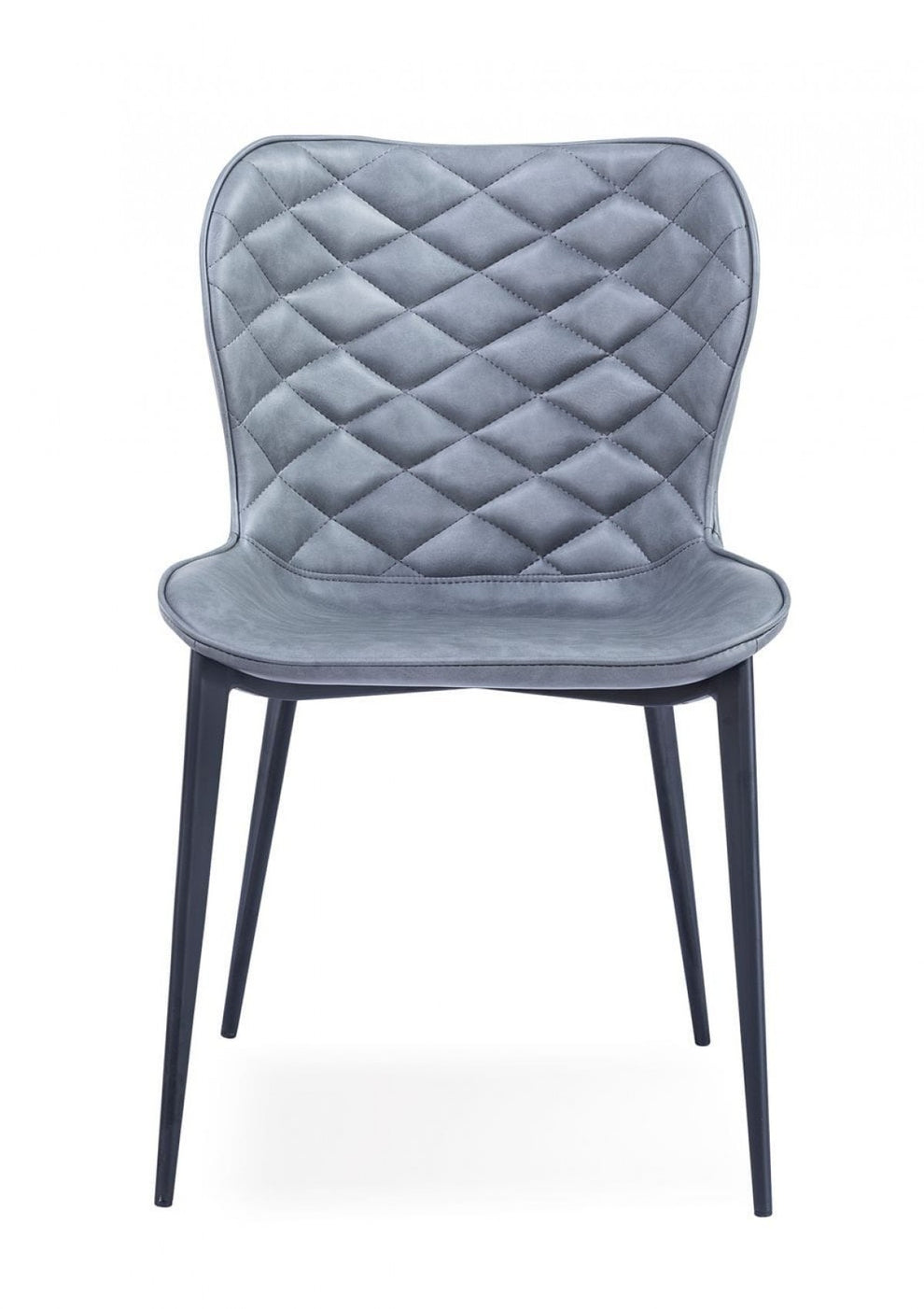 Set of Two Gray Black Modern Dining Chairs By Homeroots | Dining Chairs | Modishstore - 3