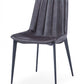 Set of Two Gray Black Modern Dining Chairs By Homeroots | Dining Chairs | Modishstore - 6