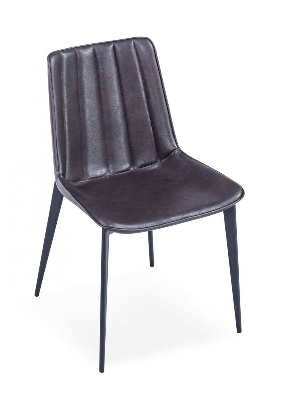 Set of Two Gray Black Modern Dining Chairs By Homeroots | Dining Chairs | Modishstore - 7