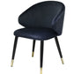 Set of Two Blue Velvet Dining Chairs By Homeroots | Dining Chairs | Modishstore