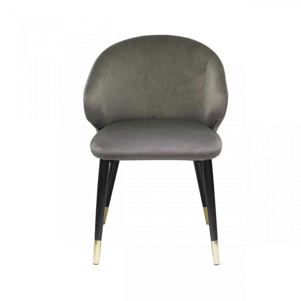 Set of Two Blue Velvet Dining Chairs By Homeroots | Dining Chairs | Modishstore - 6