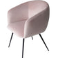 Pink Velvet Modern Dining Chair By Homeroots | Dining Chairs | Modishstore