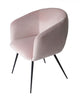 Pink Velvet Modern Dining Chair By Homeroots | Dining Chairs | Modishstore