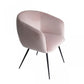 Pink Velvet Modern Dining Chair By Homeroots | Dining Chairs | Modishstore - 2