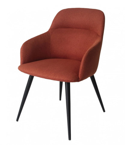 Teal and Black Linen Ergo Modern Dining Chair By Homeroots | Dining Chairs | Modishstore - 5
