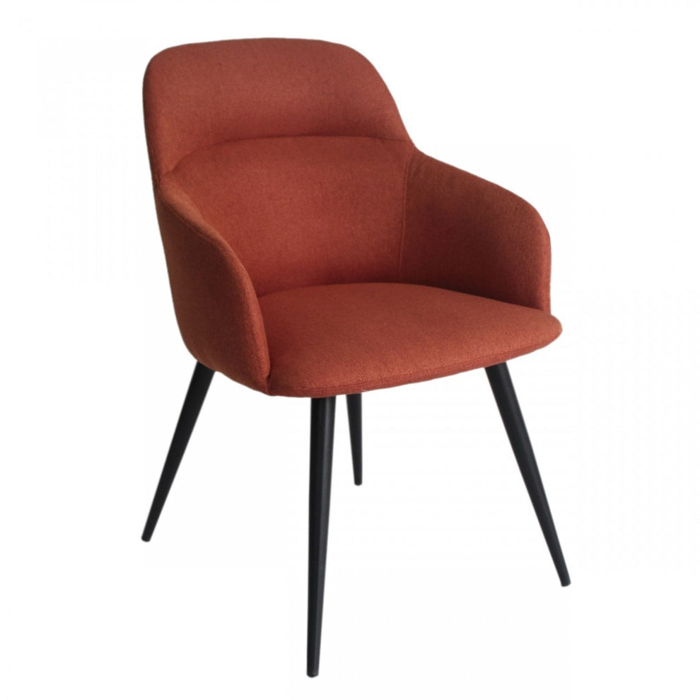 Teal and Black Linen Ergo Modern Dining Chair By Homeroots | Dining Chairs | Modishstore - 6