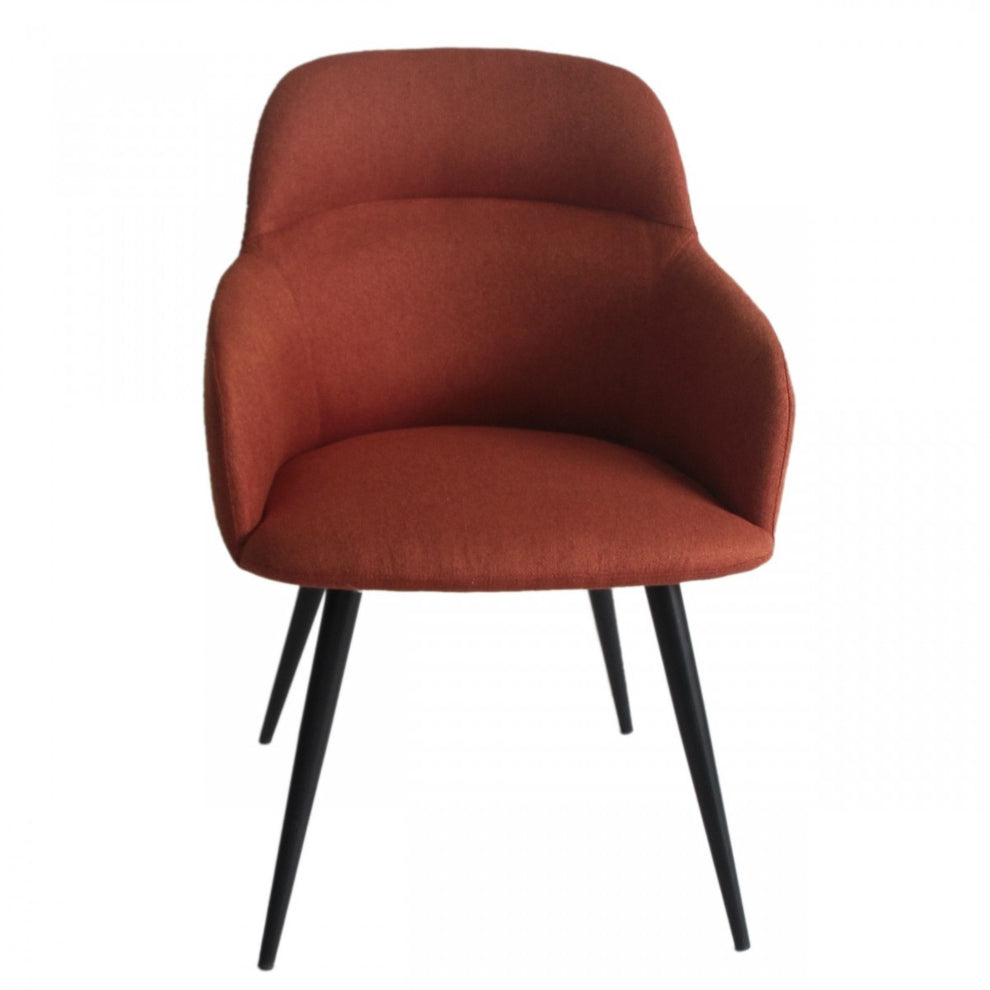 Teal and Black Linen Ergo Modern Dining Chair By Homeroots | Dining Chairs | Modishstore - 7