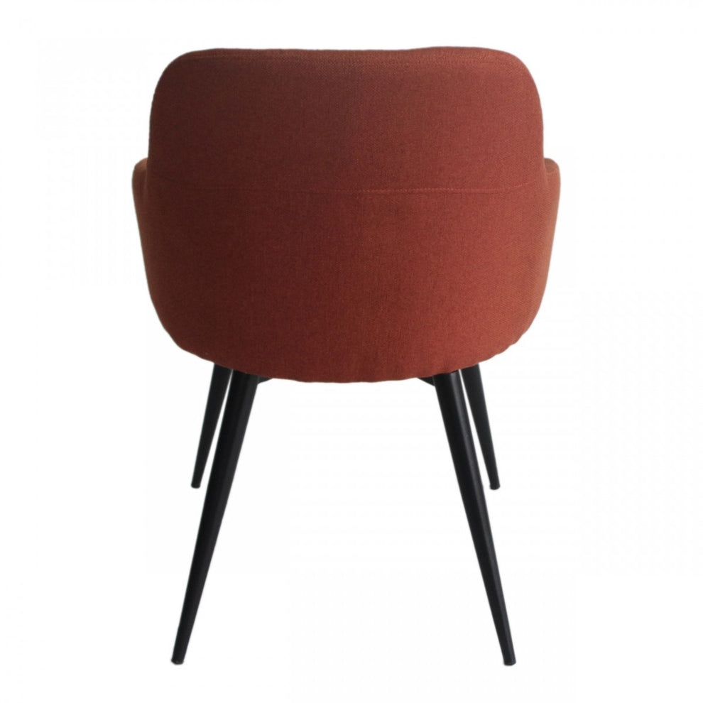Teal and Black Linen Ergo Modern Dining Chair By Homeroots | Dining Chairs | Modishstore - 8
