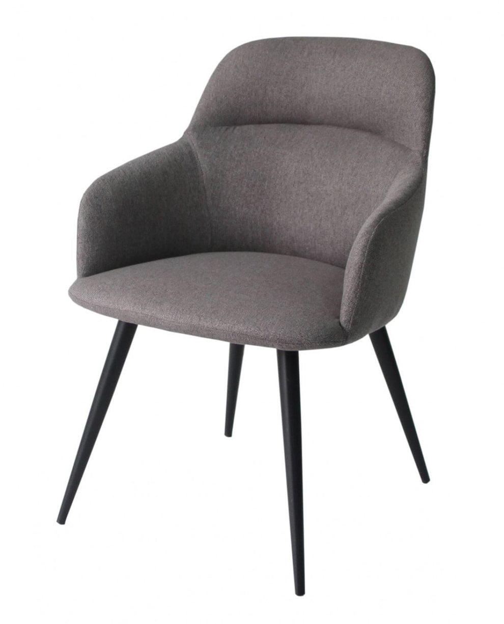 Teal and Black Linen Ergo Modern Dining Chair By Homeroots | Dining Chairs | Modishstore - 9
