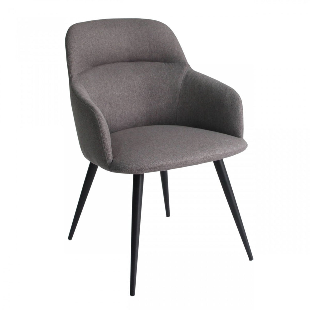 Teal and Black Linen Ergo Modern Dining Chair By Homeroots | Dining Chairs | Modishstore - 10