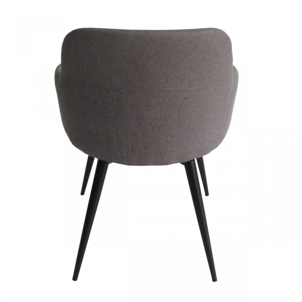 Teal and Black Linen Ergo Modern Dining Chair By Homeroots | Dining Chairs | Modishstore - 12