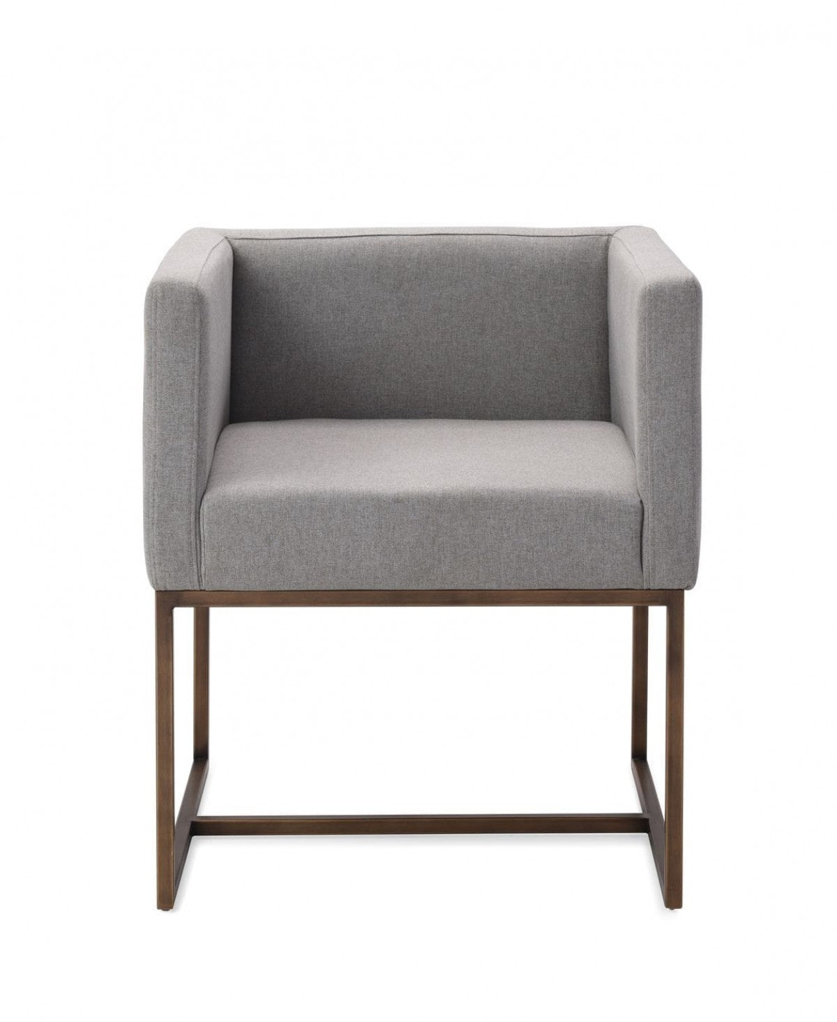 Dark Gray Velvet Antique Brass Dining Chair By Homeroots | Dining Chairs | Modishstore - 10