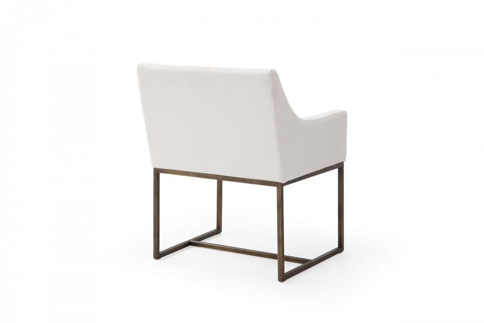 Gray Velvet Antique Brass Dining Chair By Homeroots | Dining Chairs | Modishstore - 11