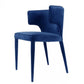 Blue Velvet Wrapped Dining Chair By Homeroots | Dining Chairs | Modishstore